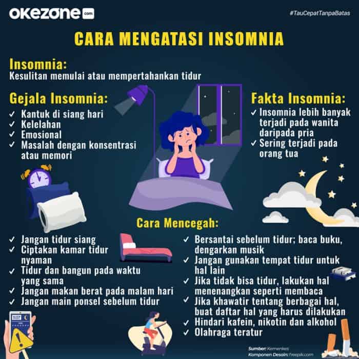 Mengurangi stres untuk mengatasi insomnia
